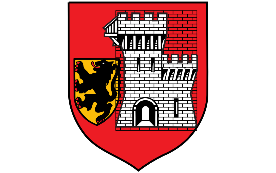 Auf dem Bild wird das Wappen der Stadt Grevenbroich angezeigt