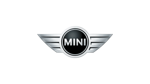 Markenlogo von MINI Fahrzeugen gerunden bei Wirkaufenautos24