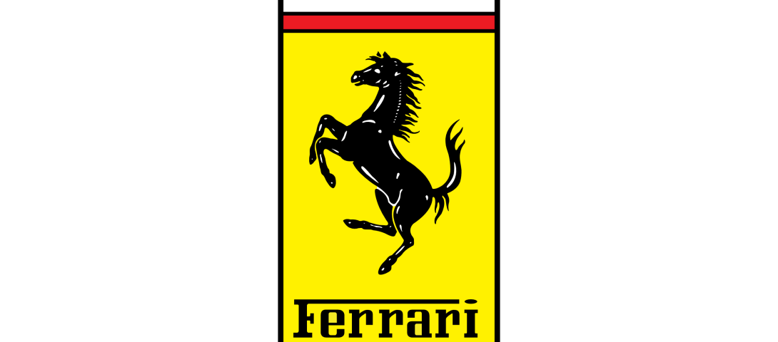 Markenlogo von Ferrari Fahrzeugen gerunden bei Wirkaufenautos24