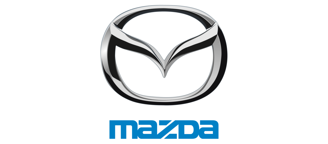 Markenlogo von Mazda Fahrzeugen gerunden bei Wirkaufenautos24