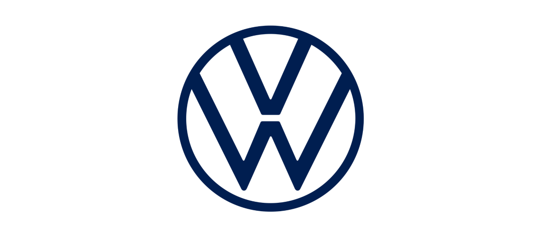 Markenlogo von Volkswagen Fahrzeugen gerunden bei Wirkaufenautos24