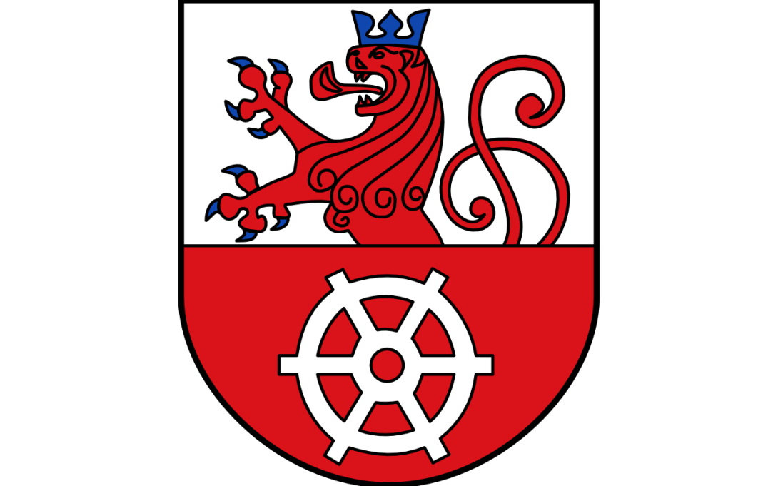 Auf dem Bild wird das Wappen der Stadt Ratingen angezeigt